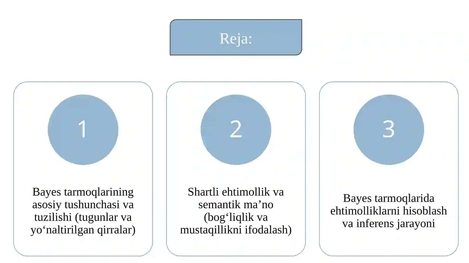 Bayes tarmoqlarining semantikasi 2