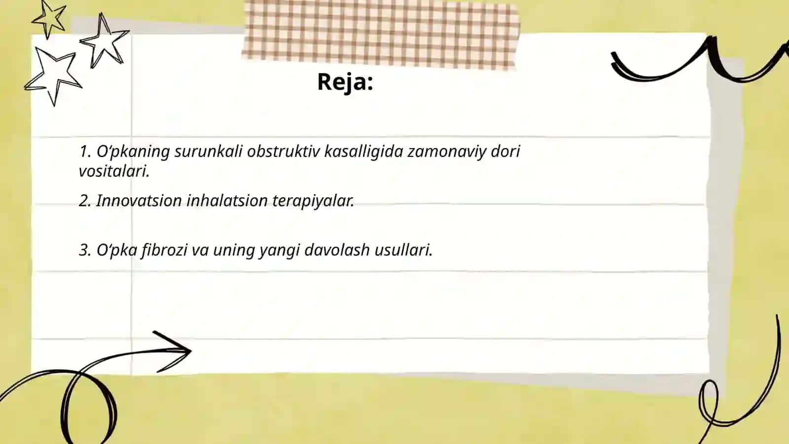 O‘pkaning surunkali yiringli yallig’lanish kasaliklarini zamonaviy davolash usullari 2