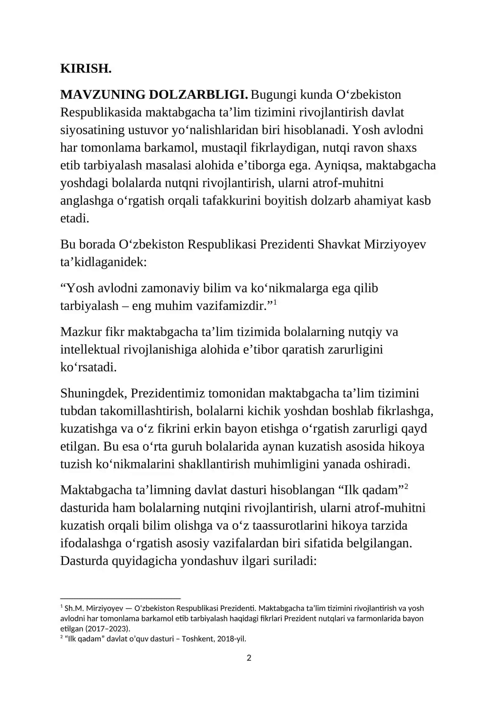 O'rta guruhda tabiatni kuzatish natijasida hikoya tuzishga o'rgatish 2