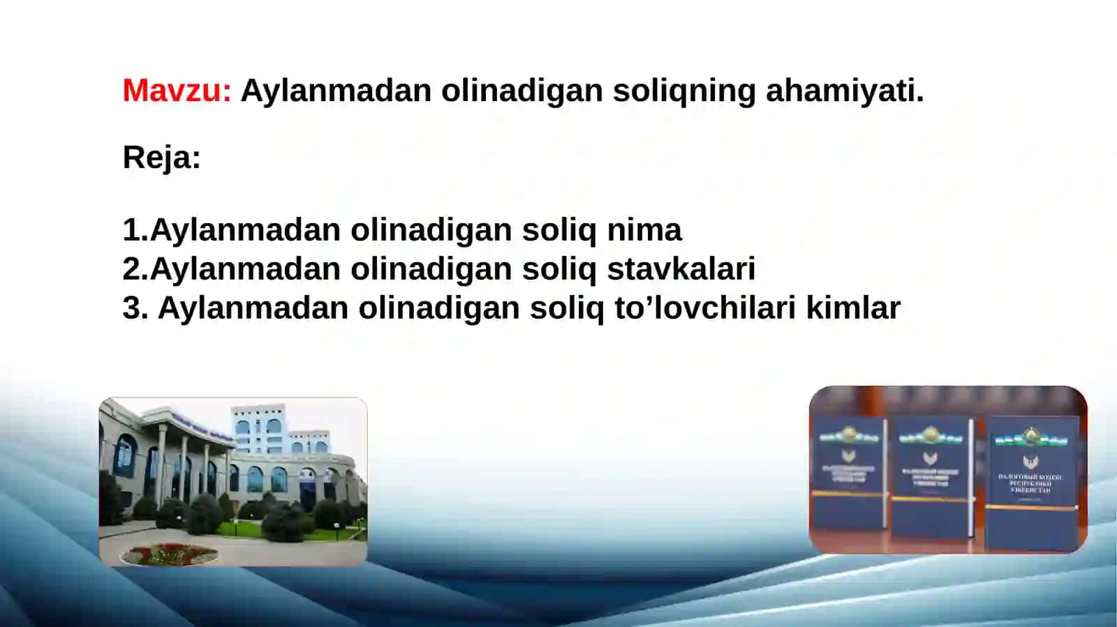 Aylanmadanolinadigansoliqningahamiyati 2