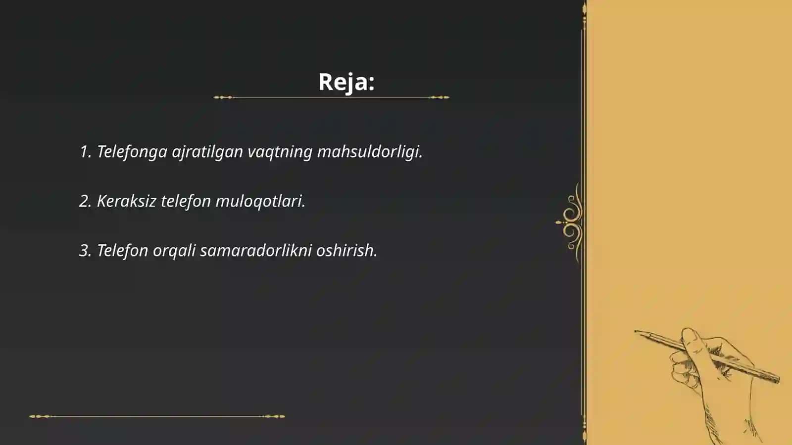 Telega ajratilgan vaqtni oshirish 2
