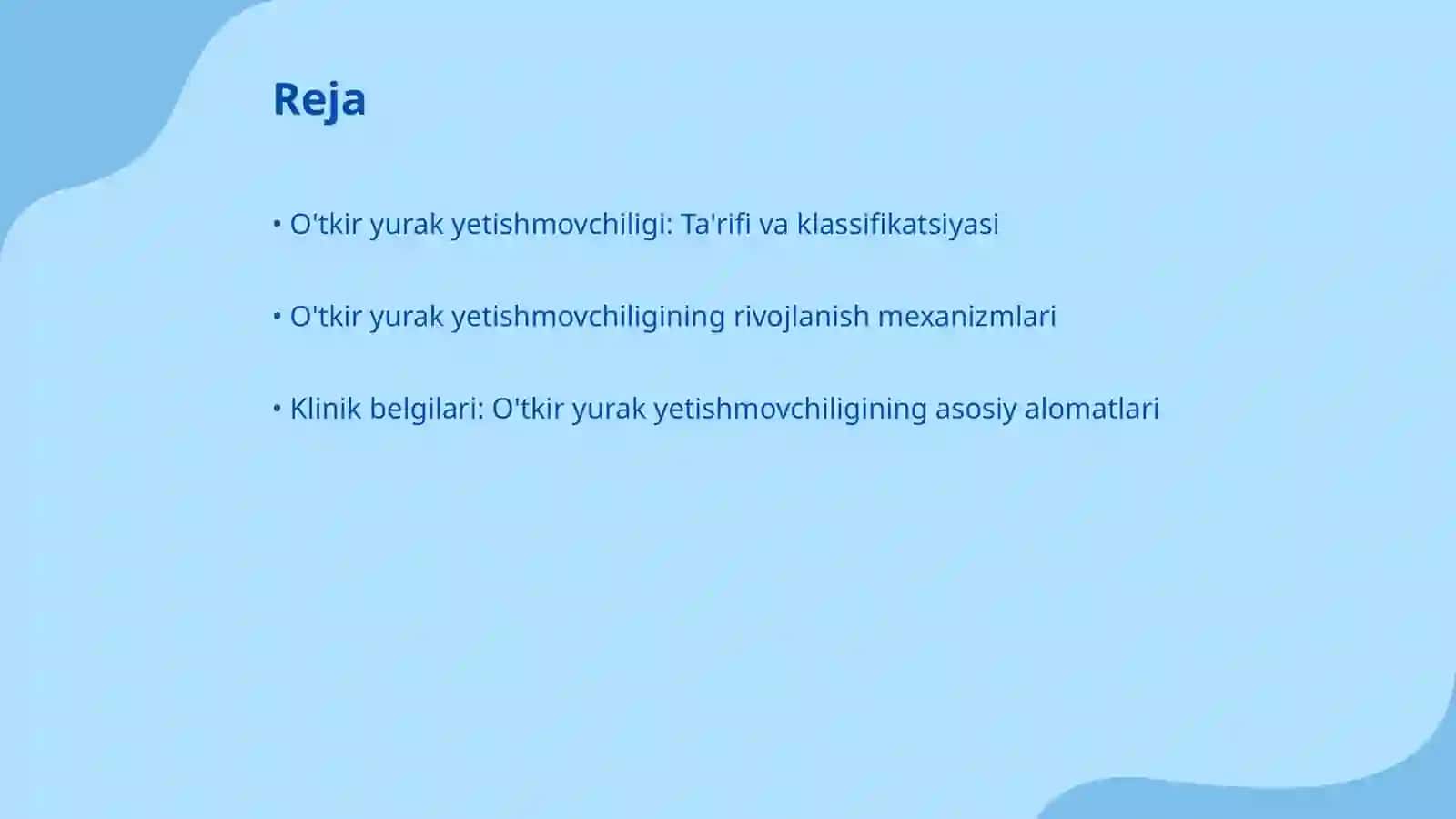 Ichki kasalliklar - O'tkir yurak yetishmovchiligi 2