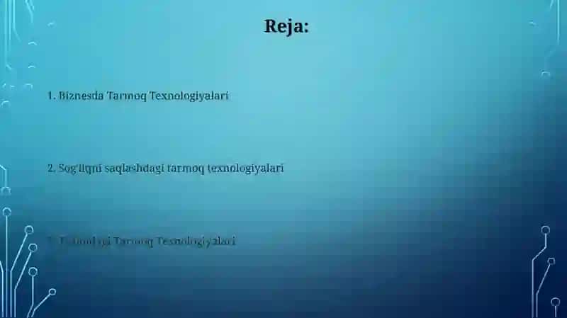 Tarmoq Texnologiyalari 2