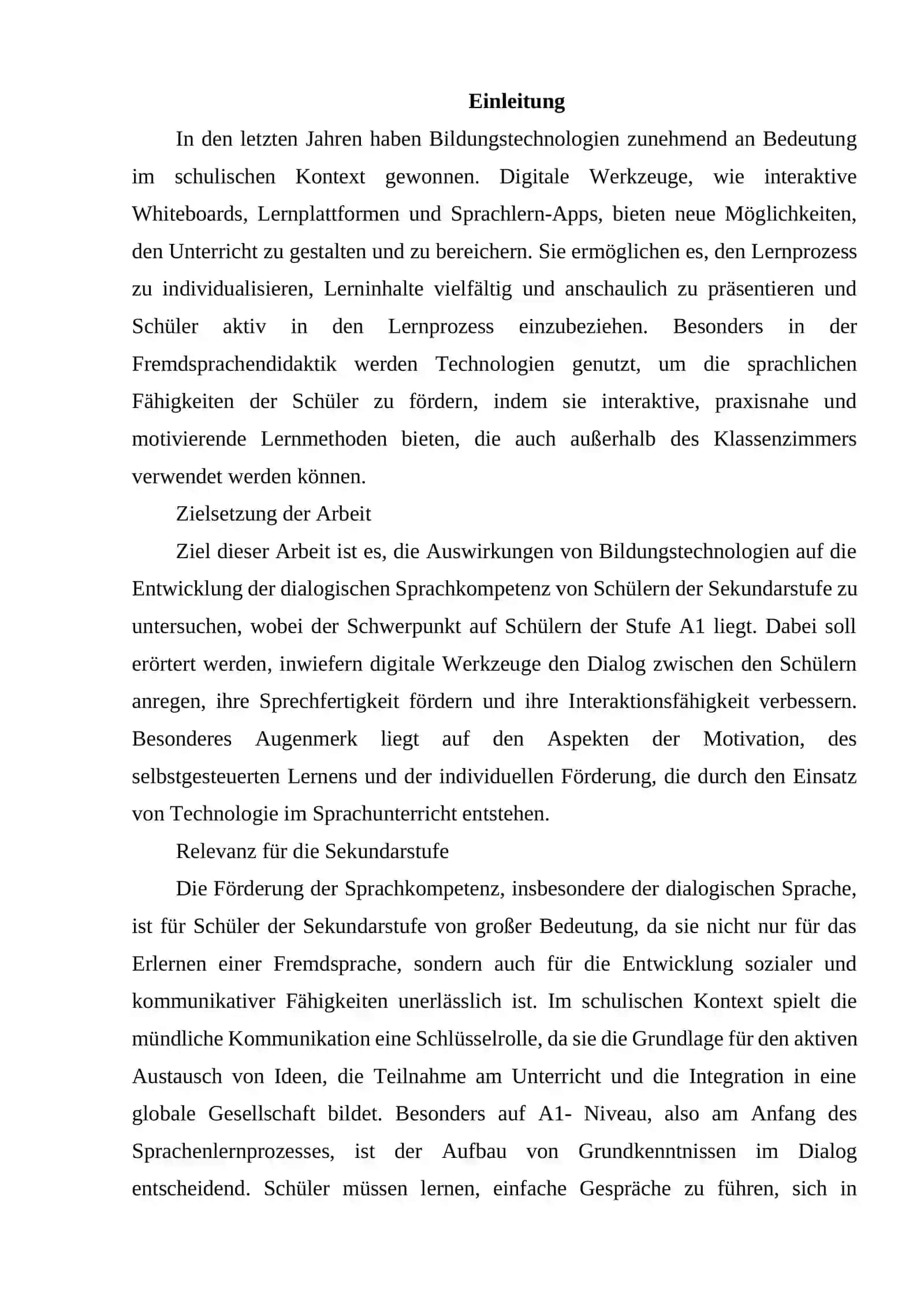 Bedeutung von Bildungstechnologien für die Entwicklung der dialogischen Sprache von Schülern der Sekundarstufe 2