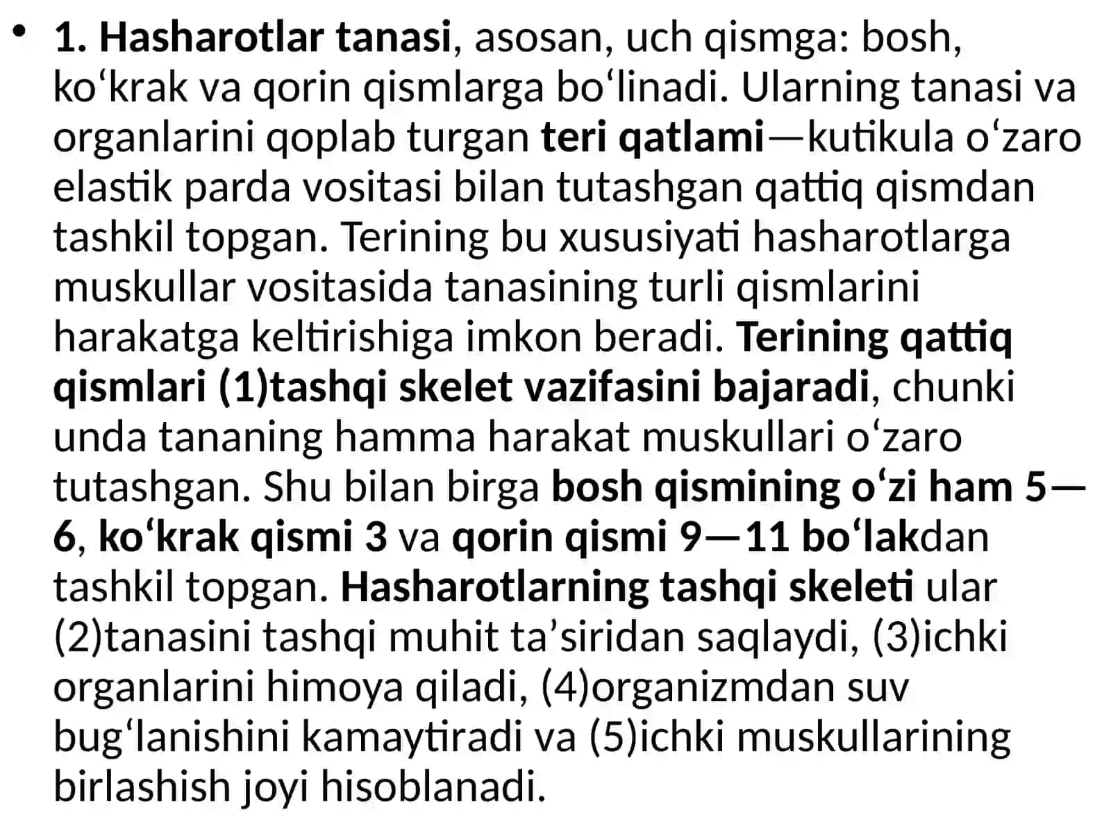 Hаshаrоtlаrning vа bоshqа zаrаrli guruhgа mаnsub оrgаnizmlаrning tаshqi tuzilishi 2