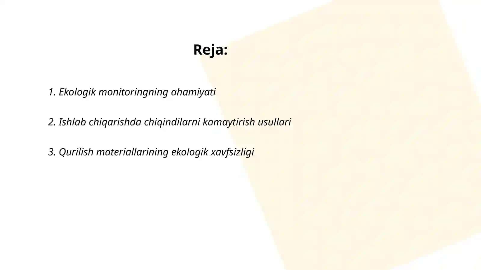 Ekologik monitoring va atrof-muhitning muhimi 2