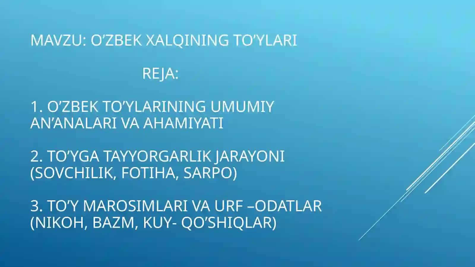 Oʻzbek xalqining toʻylari 2