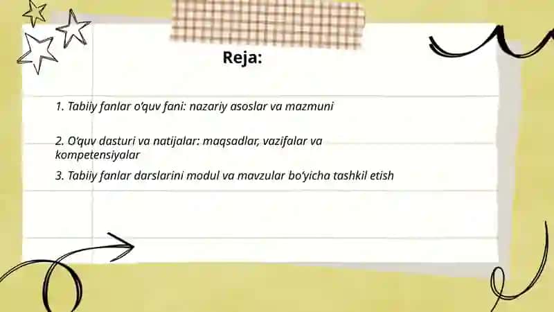 Tabiiy fanlar nazariyasi va metodikasi 2
