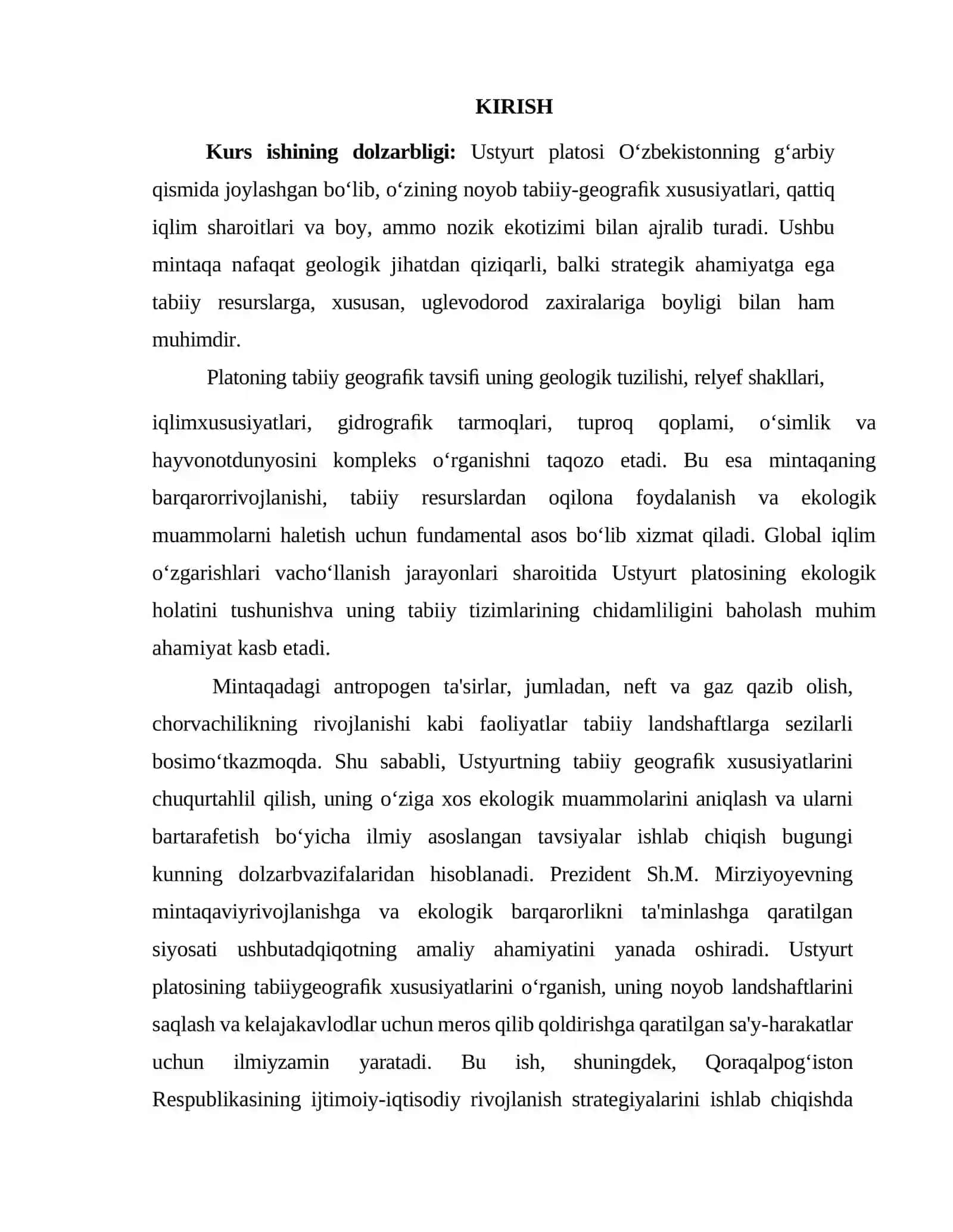 USTYURT PLATOSIGA TABIIY GEOGRAFIK TAVSIF 2