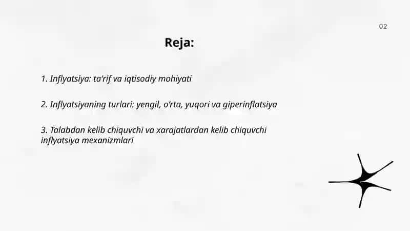 Inflyatsiyaning mohiyati va hisoblanish usullari 2