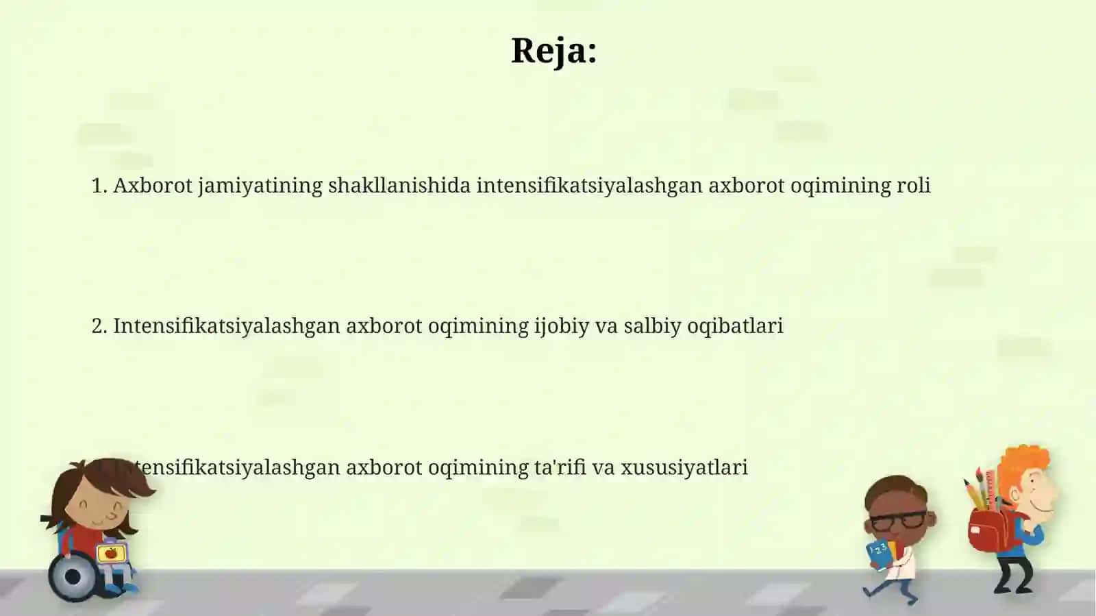 Axbarotlashgan jamiyattar raqiyotida axbarot oqimining kuchayishi 2