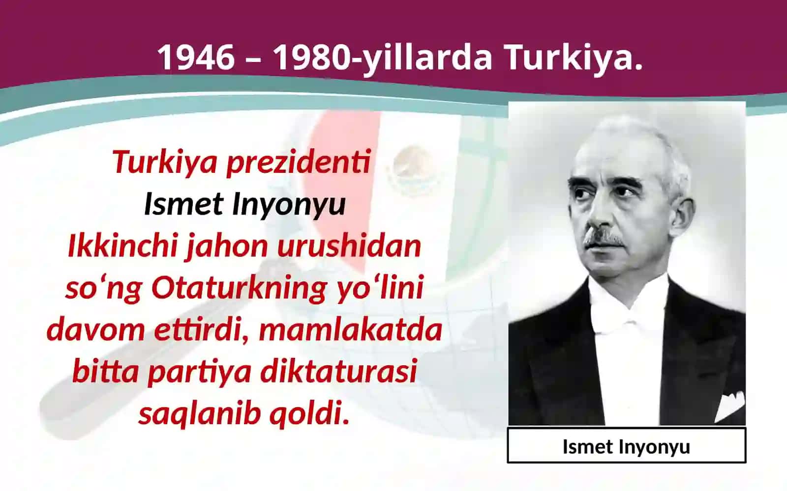 1946 – 1991-yillarda Turkiya, Eron va Afg‘oniston 2