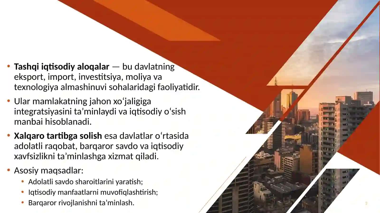 AQShda tashqi iqtisodiy aloqalarni xalqaro tartibga solish tahlili. 2