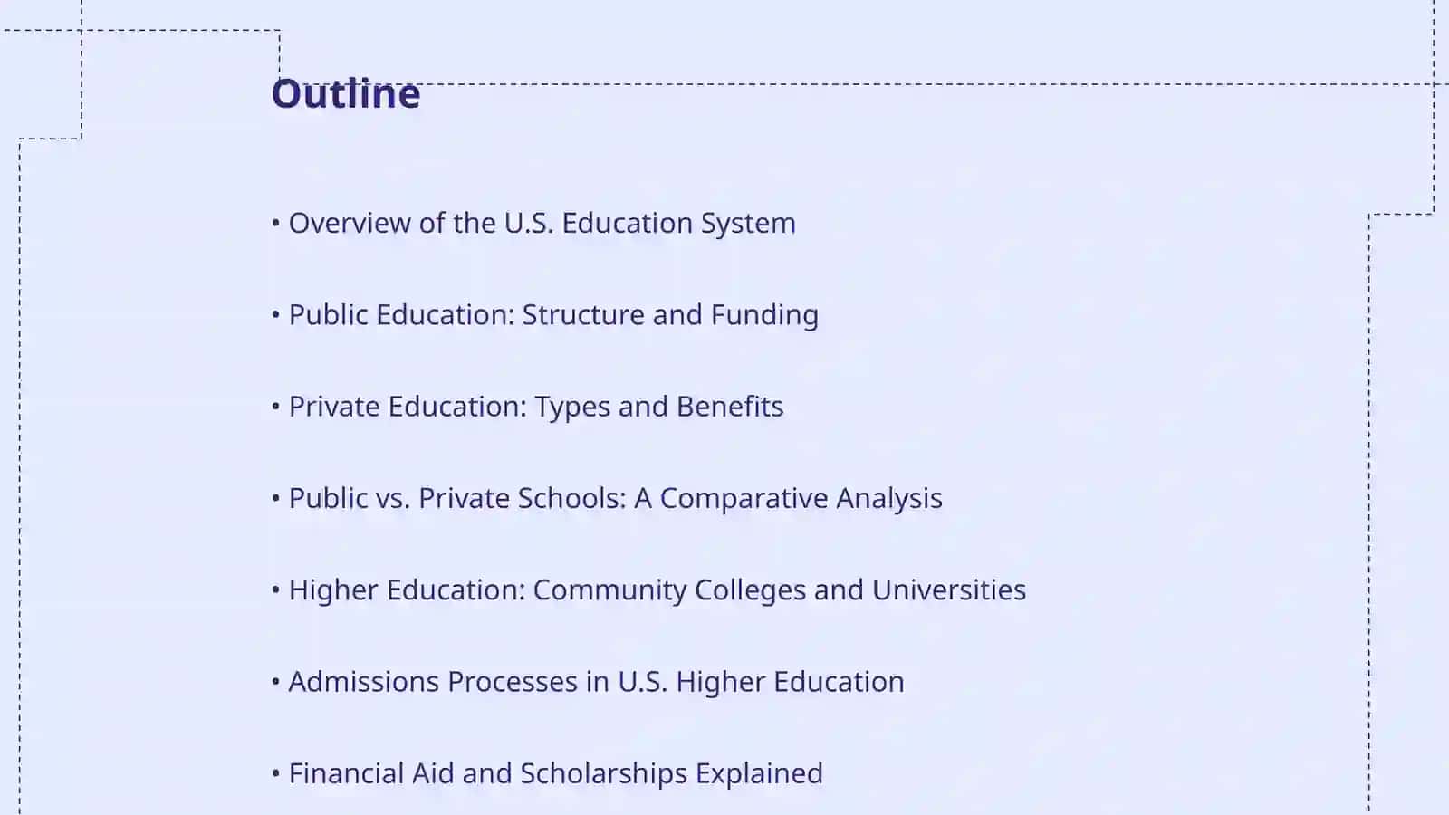 Education in the USA: Public, Private and Higher-ed Pathways 2