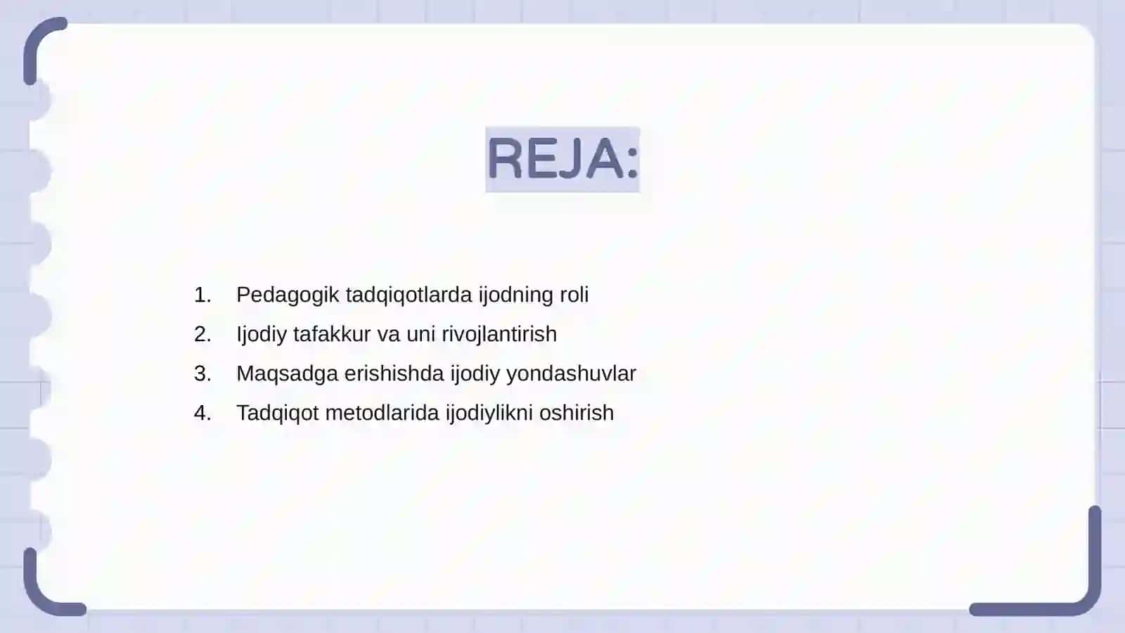 Pedagogik tadqiqotlarda ijodning namoyon boʻlishi 2