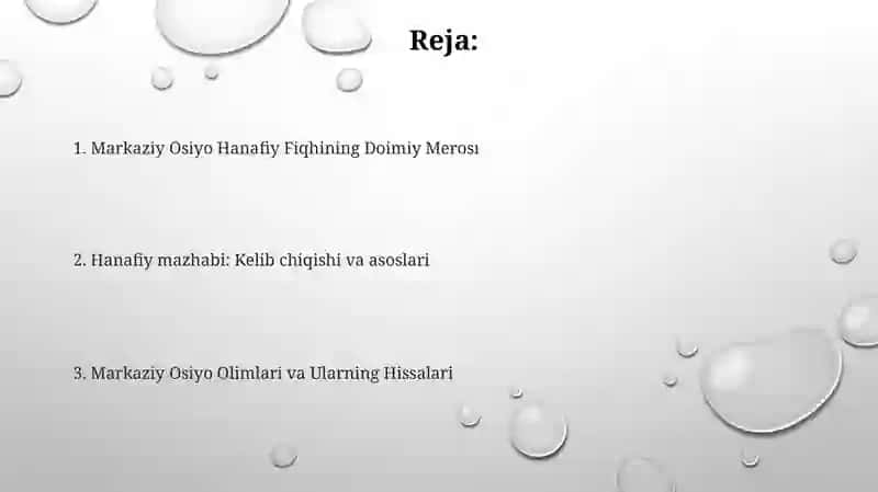 Markaziy Osiyo faqihlarining ròli va hissasi 2