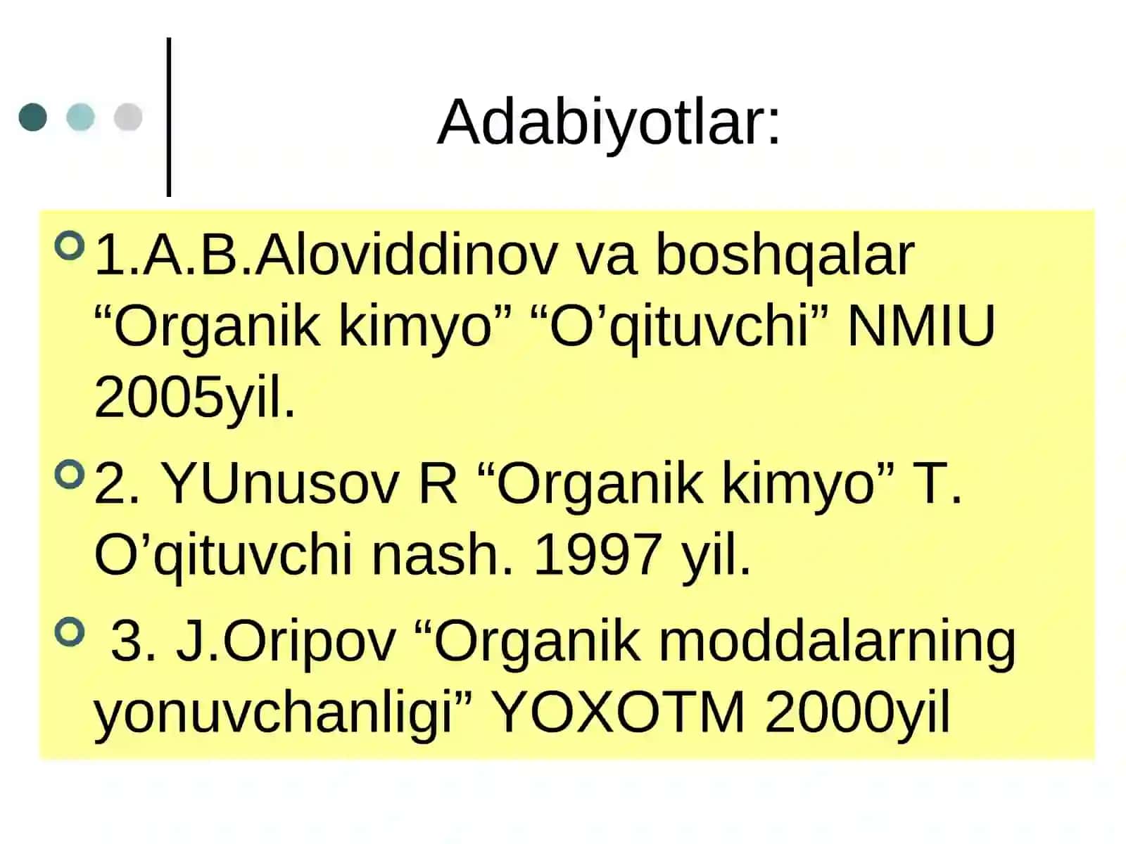 Spirtlar va oddiy efirlar 2