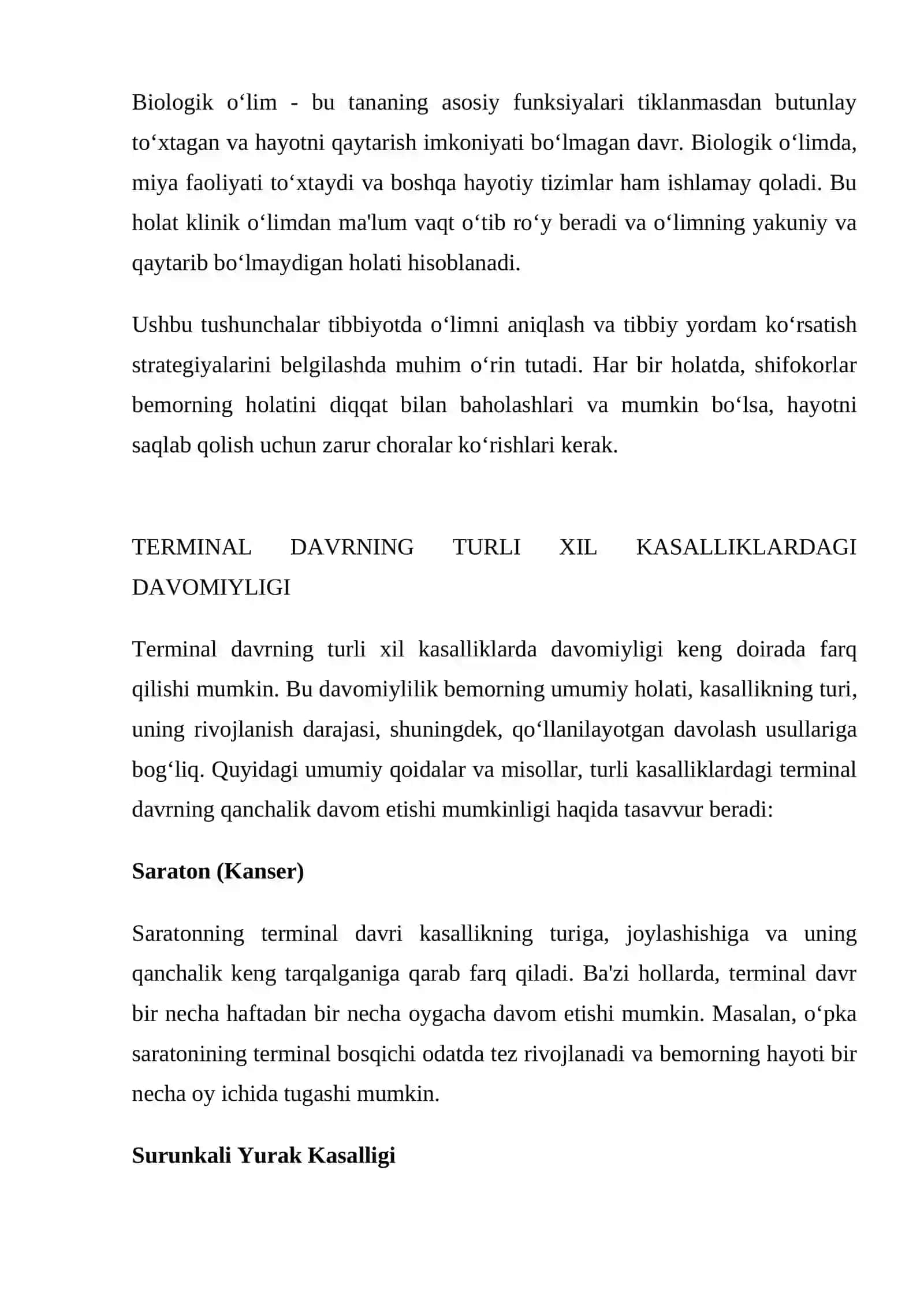 Agonal fazalar, klinik o‘lim va biologik o‘lim haqida tushunchalar 2