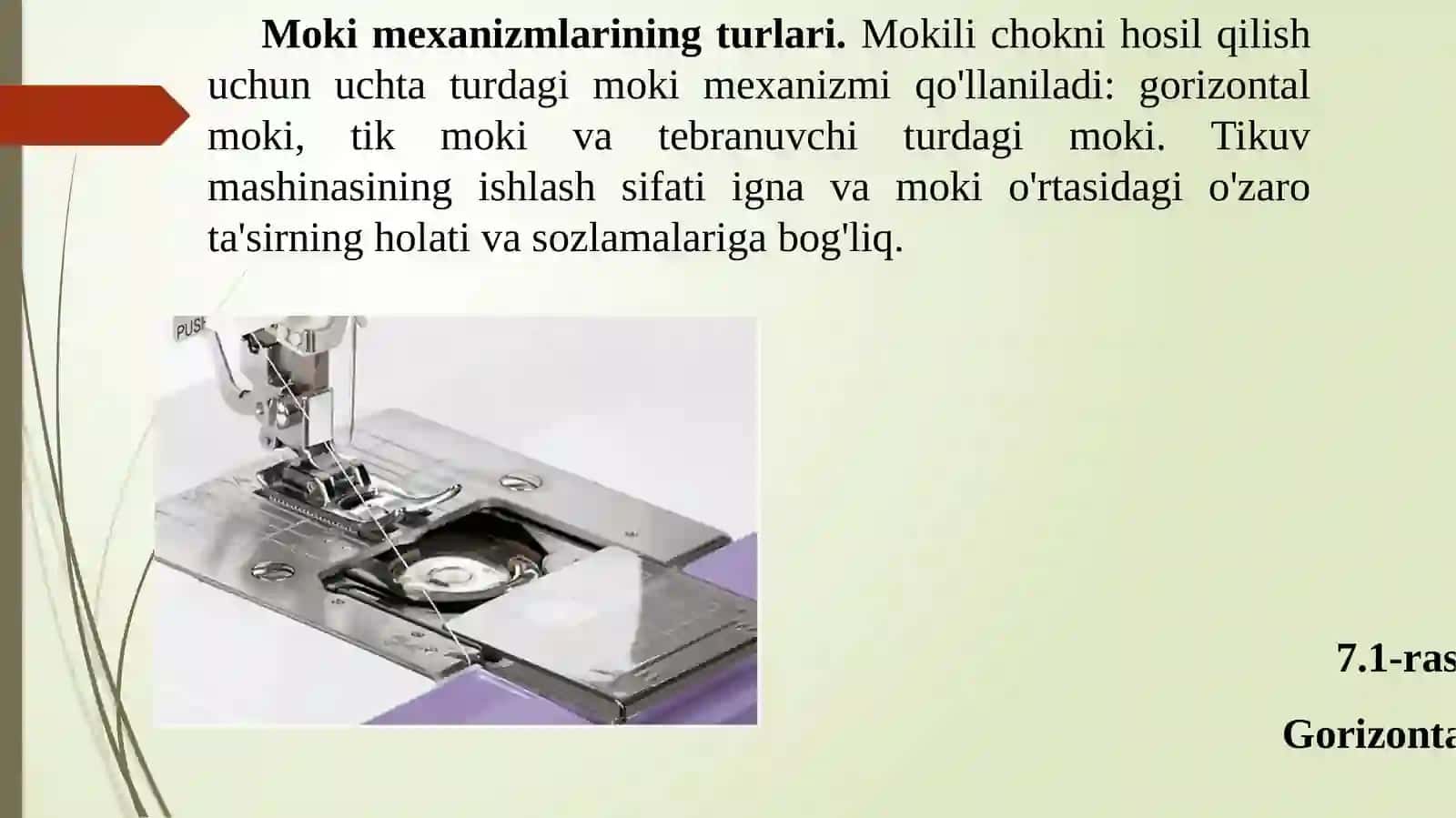 Tikuvmashinalarining mokimexanizmlari 2