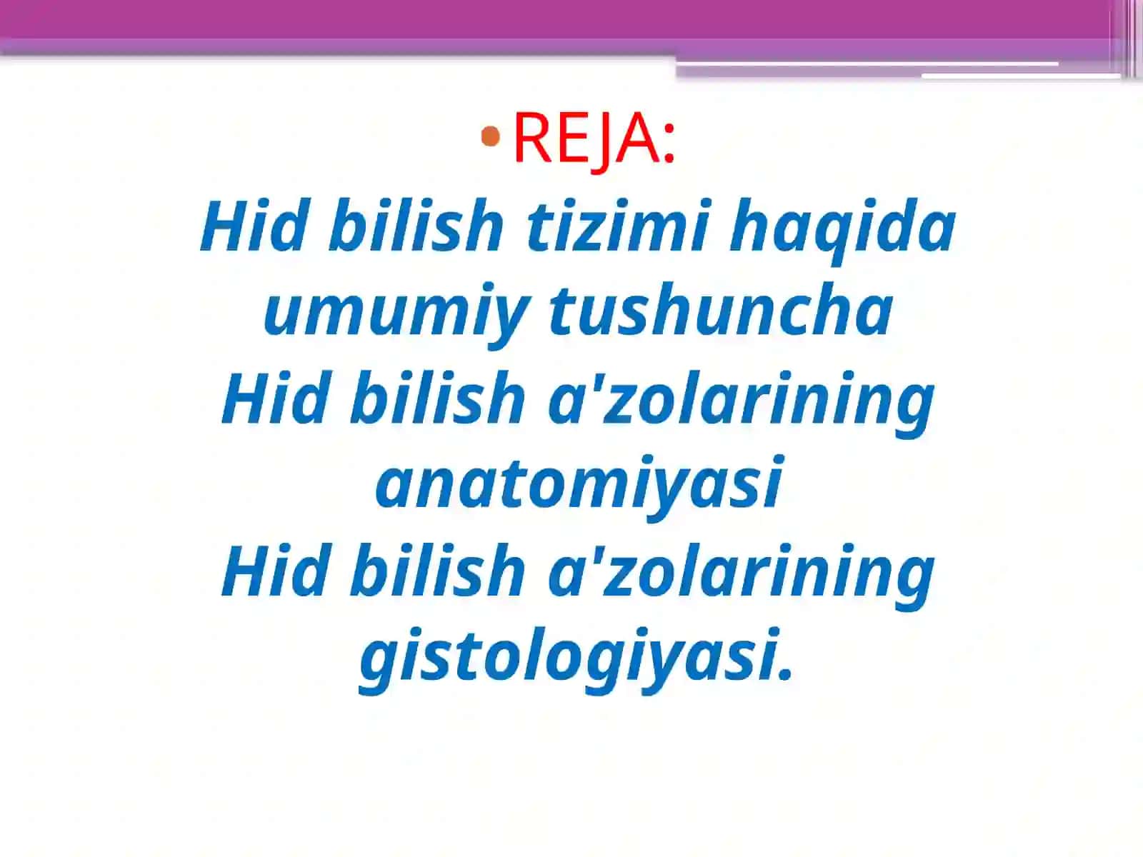 Gistalogiya, Sitologiya va Embranalogiya fanidan Taqdimot 2