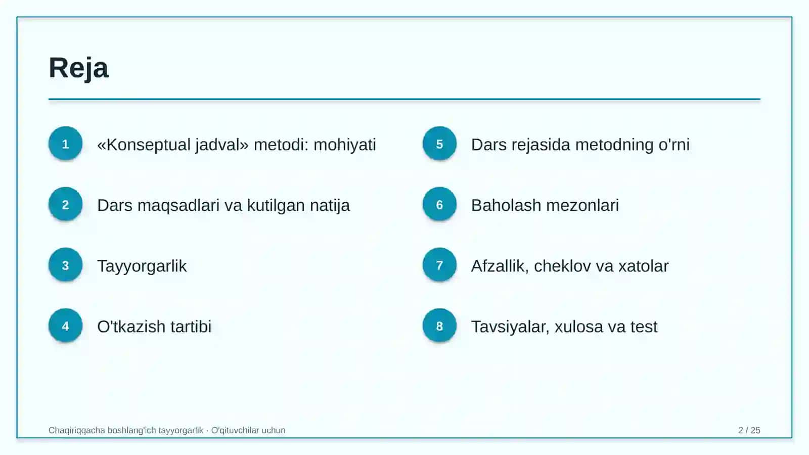 chaqiriqqacha boshlang'ich tayyorgarlik darslarida konseptual jadval metodidan foydalanish 8097 2