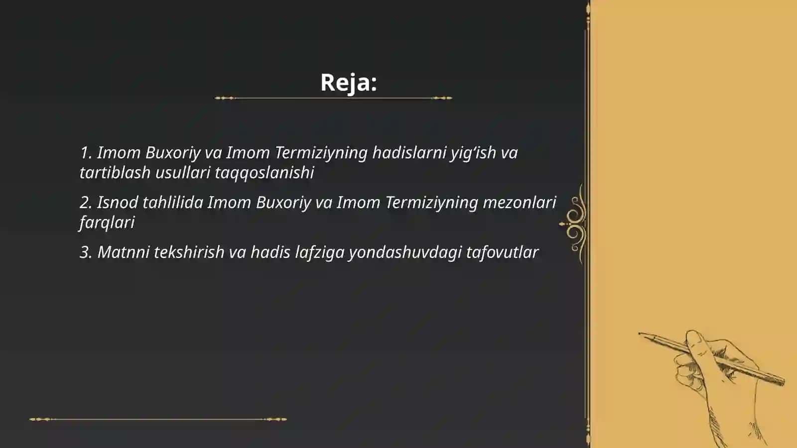 Dinshunoslik fanidan mustaqil ta'lim uchun tayyorlagan taqdimoti 2