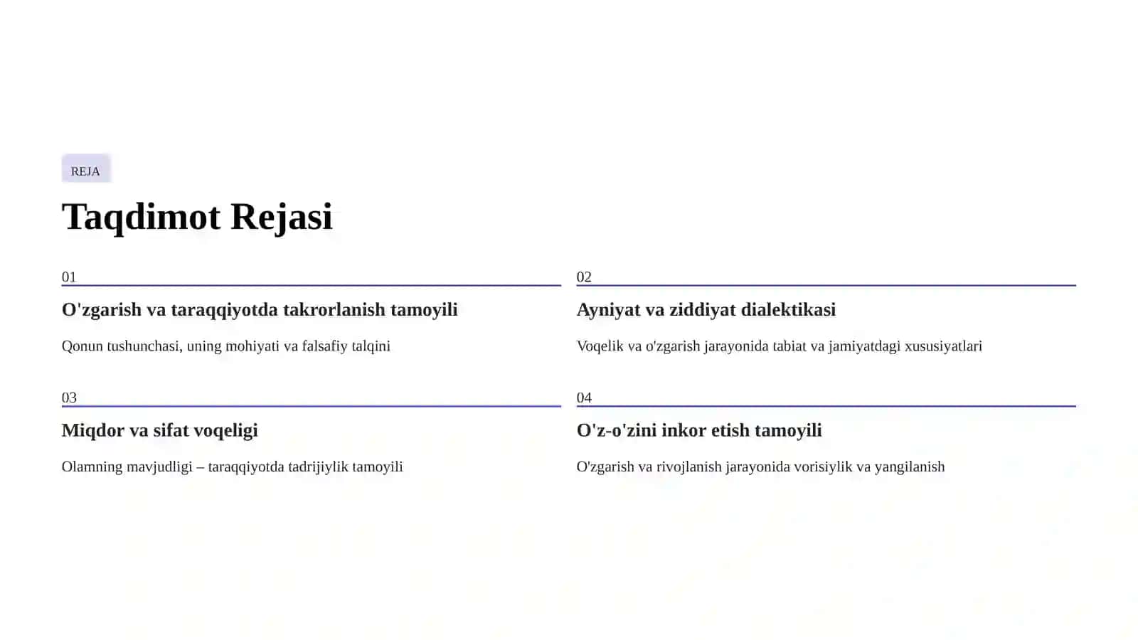 Rivojlanish Falsafasi 2