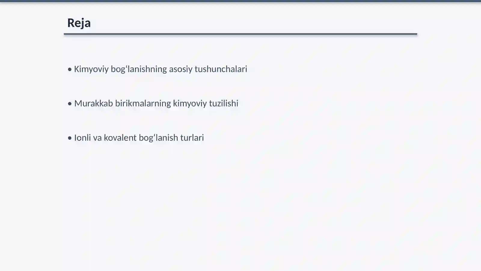 Kimyoviy bogʻlanishning hosil boʻlishi 2
