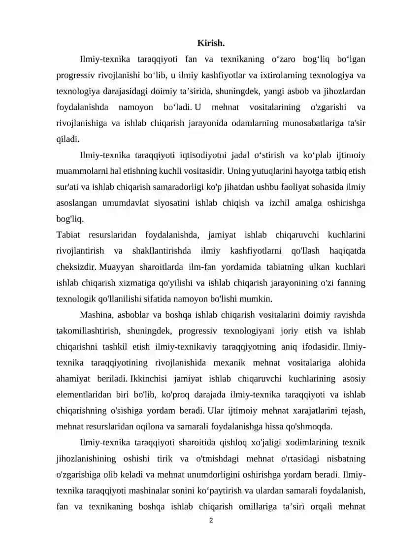 Ilmiy-texnika taraqqiyotining xalqaro iqtisodiyotga ta'siri 2