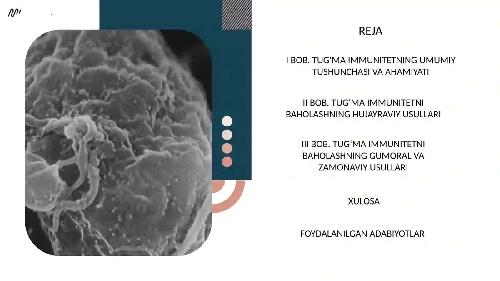 “Tug'ma immunitetni baholash usullari” 2