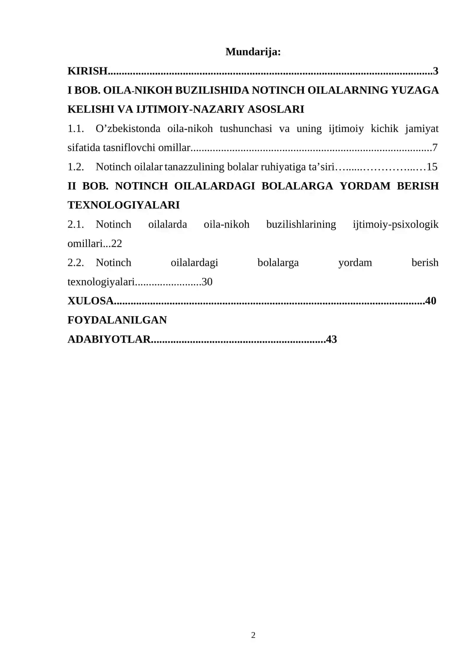 Notinch oilalardagi bola ruhiyati 2