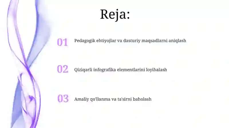 Amaliy dasturlar pedagogik dasturiy vositalar yaratish bo'yicha infografika tayyorlash 2