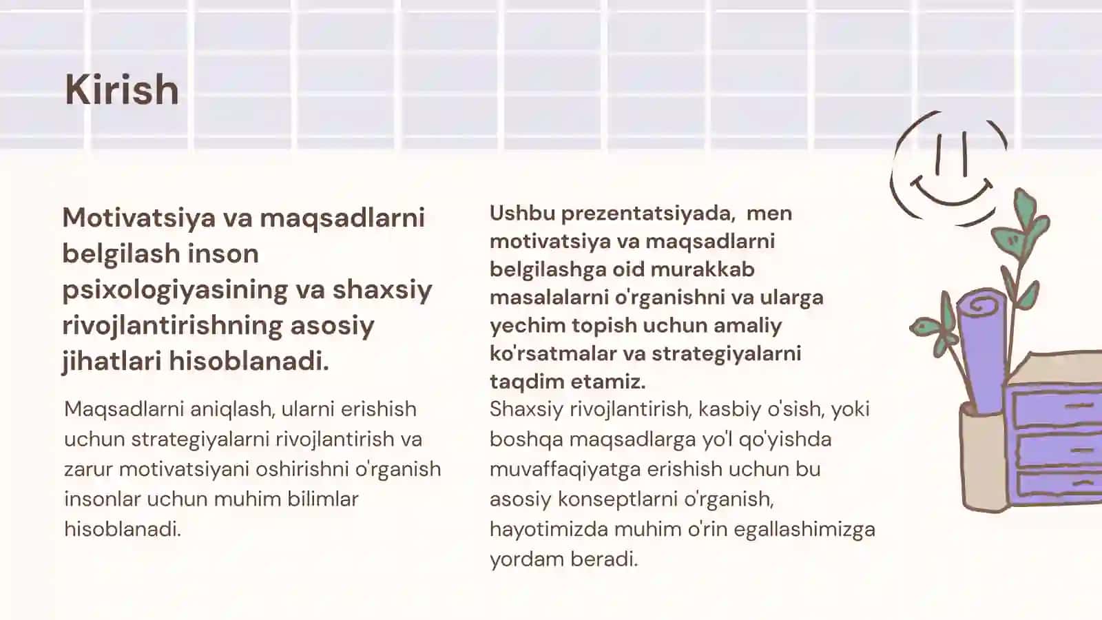 Motivatsiya va Maqsadlarni Belgilash 2