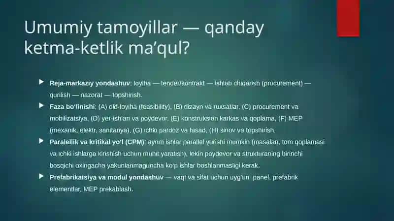 Binolarni ketma-ket barpo etish 2