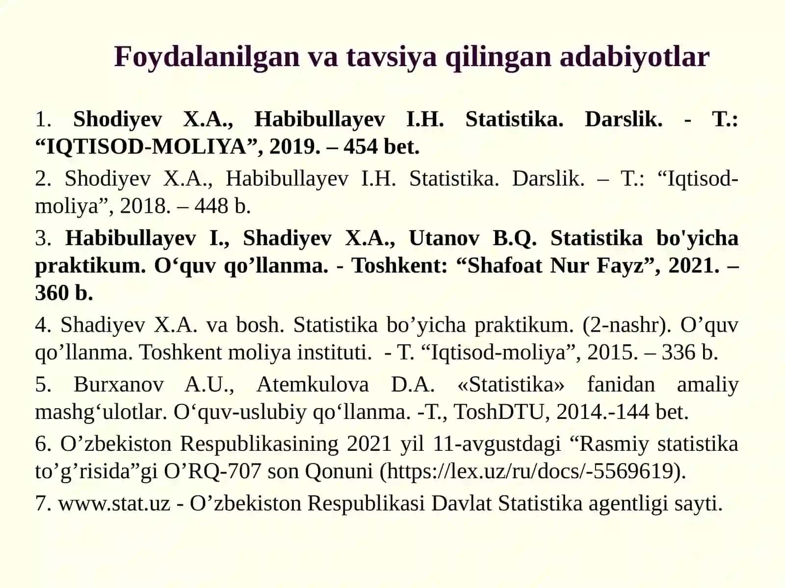 AHOLI STATISTIKASI taqdimot 2