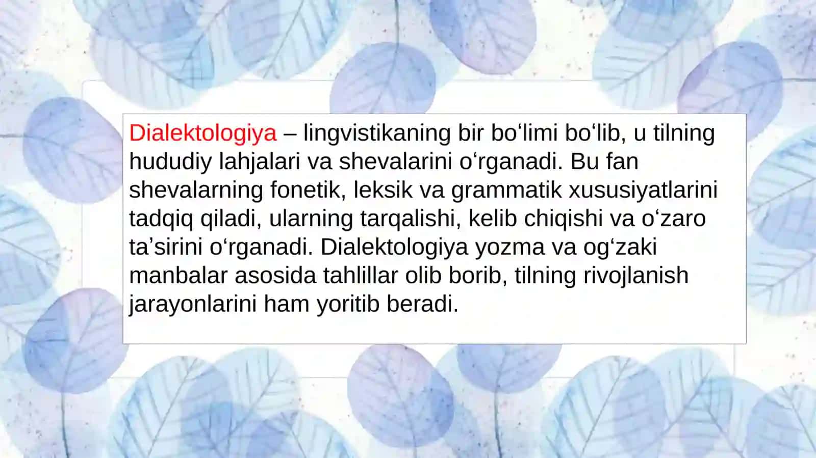 Qashqadaryo viloyati Qarshi shahrida qipchoq shevasining leksik , fonetik, morfologik xususiyatlari 2
