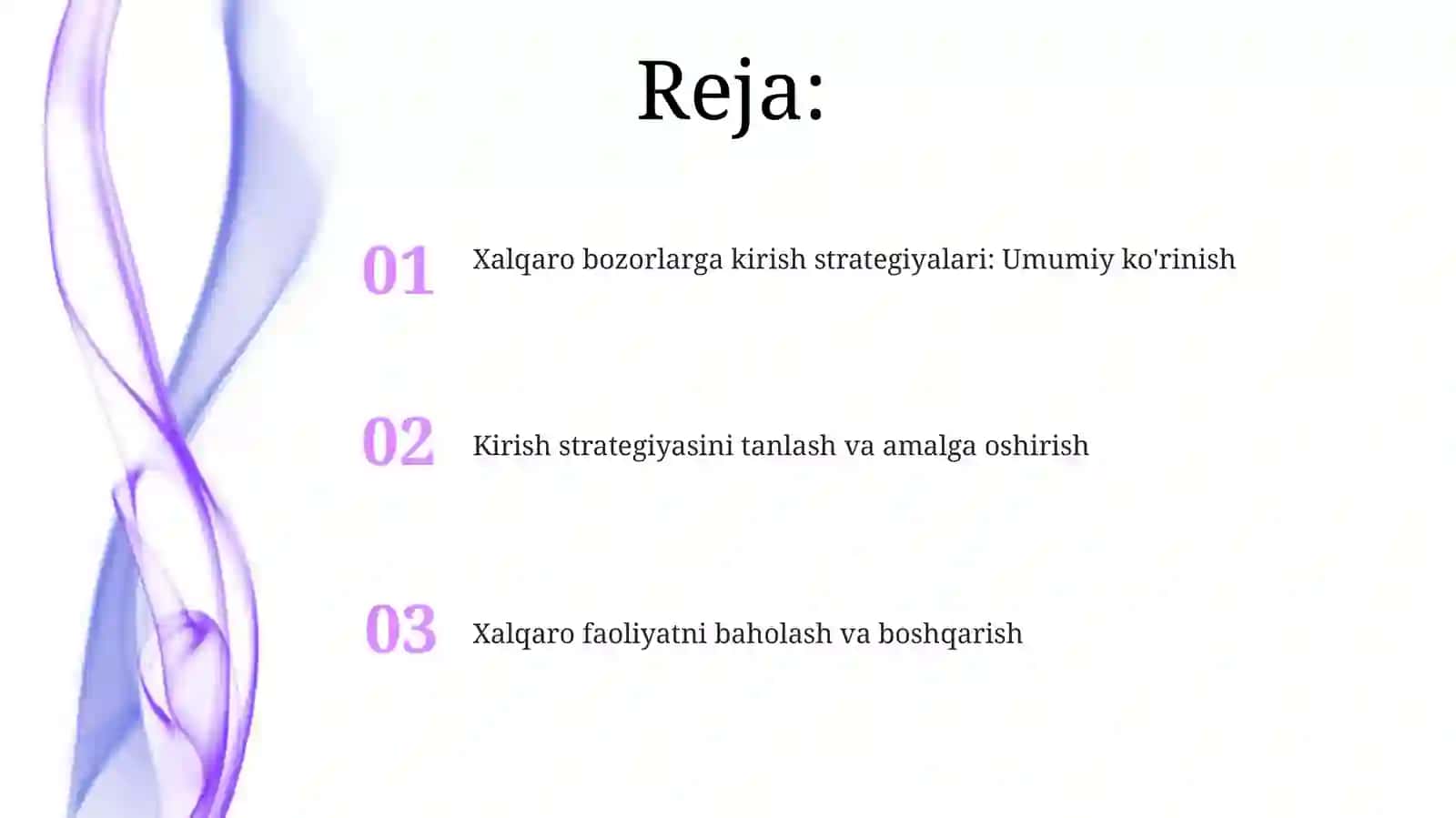 Firmalarning xalqaro bozorga chiqish strategiyalari 2