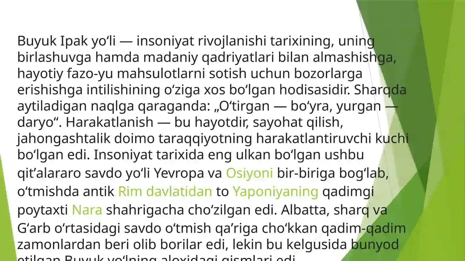 Buyuk ipak yo’li 2