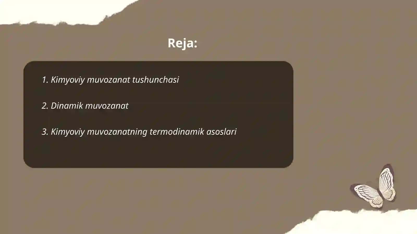 Kimyoviy muvozanatning asosiy turlari 2