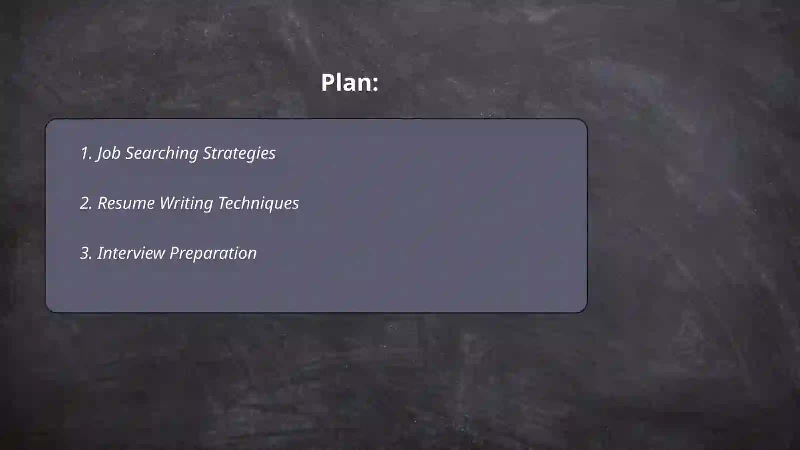 Employment Strategies 2