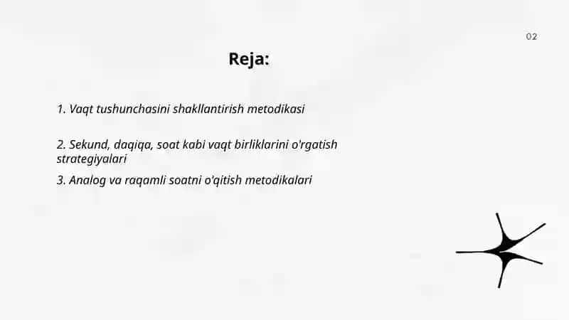 Boshlang'ich sinflarda vaqt o'lchov birliklarini o'rgatish metodikasi 2