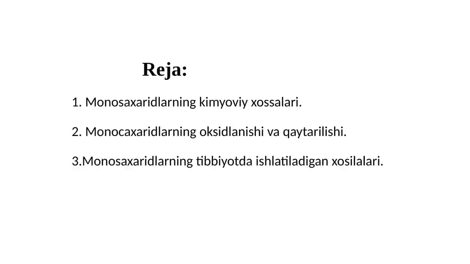 Uglevodlar.Monosaxaridlartuzilishivaxossalari. Di,gomovageteropolisaxaridlartuzilishivahossalari 2