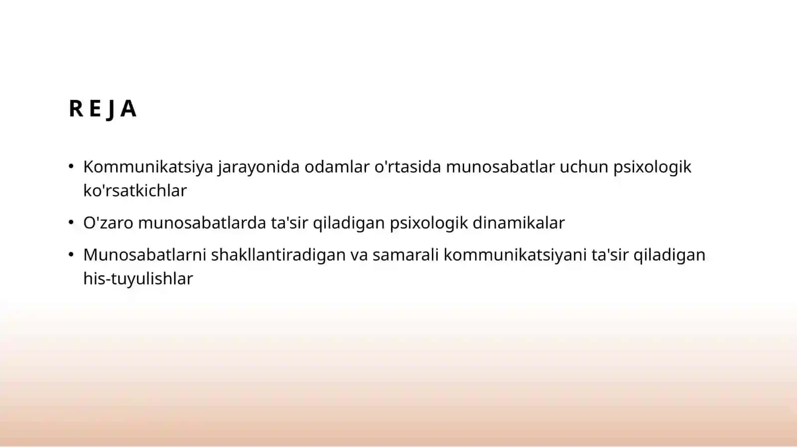 Muloqot jarayonida o'zaro munosabatlarda yuz beradigan psixologik to'siqlar 2