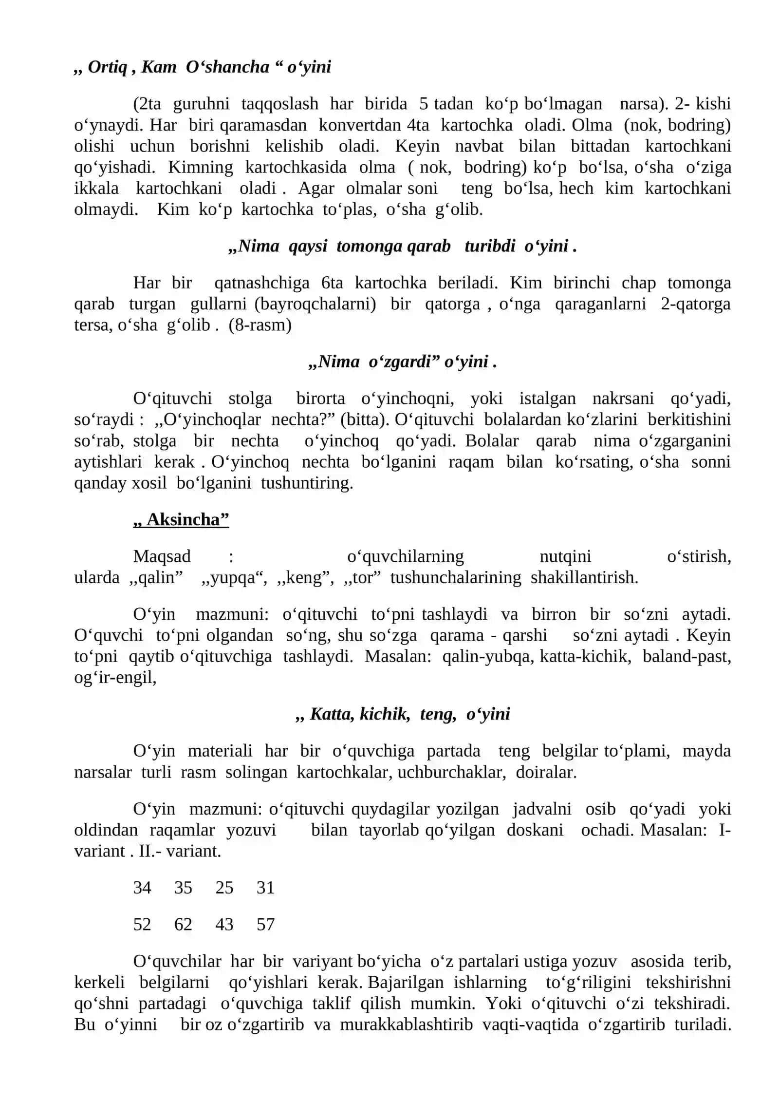 Zanjircha” o‘yini 2