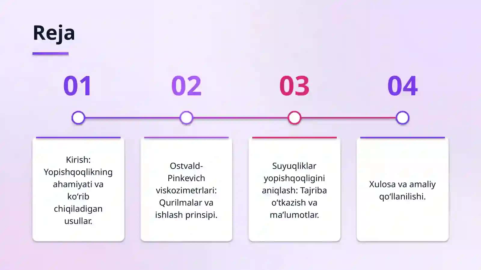 Tana suyuqliklarining yopishqoqligini aniqlash usullarini oʻrganish. Ostvald-Pinkevich viskozimetri VPJ-2 va VK-4 yordamida suyuqliklarning yopishqoqligini aniqlash 2