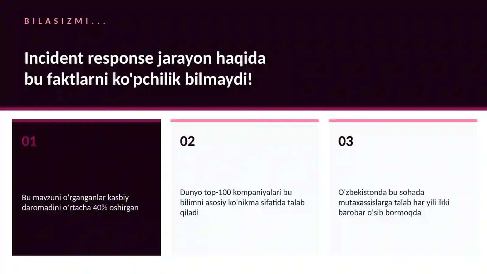 KIBERXAVFSIZLIK Incident response jarayon 2
