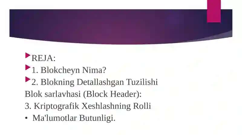 Blokcheyn Nima? 2