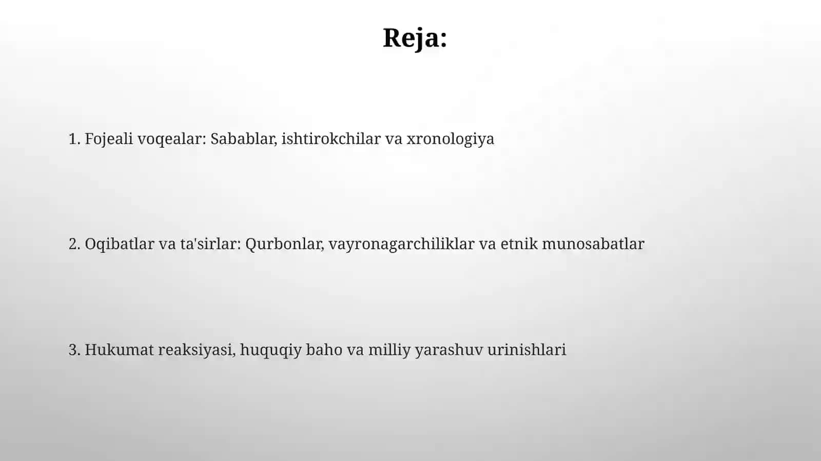 O‘zbekistondagi 1989-yildagi  millatlararo  mojarolar va Farg‘ona voqealari 2