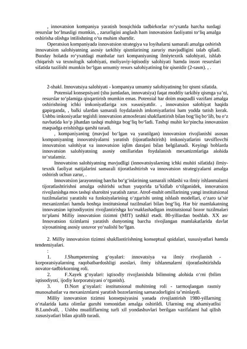 Innovatsion muhit tushunchasi va uning tuzilishi 2