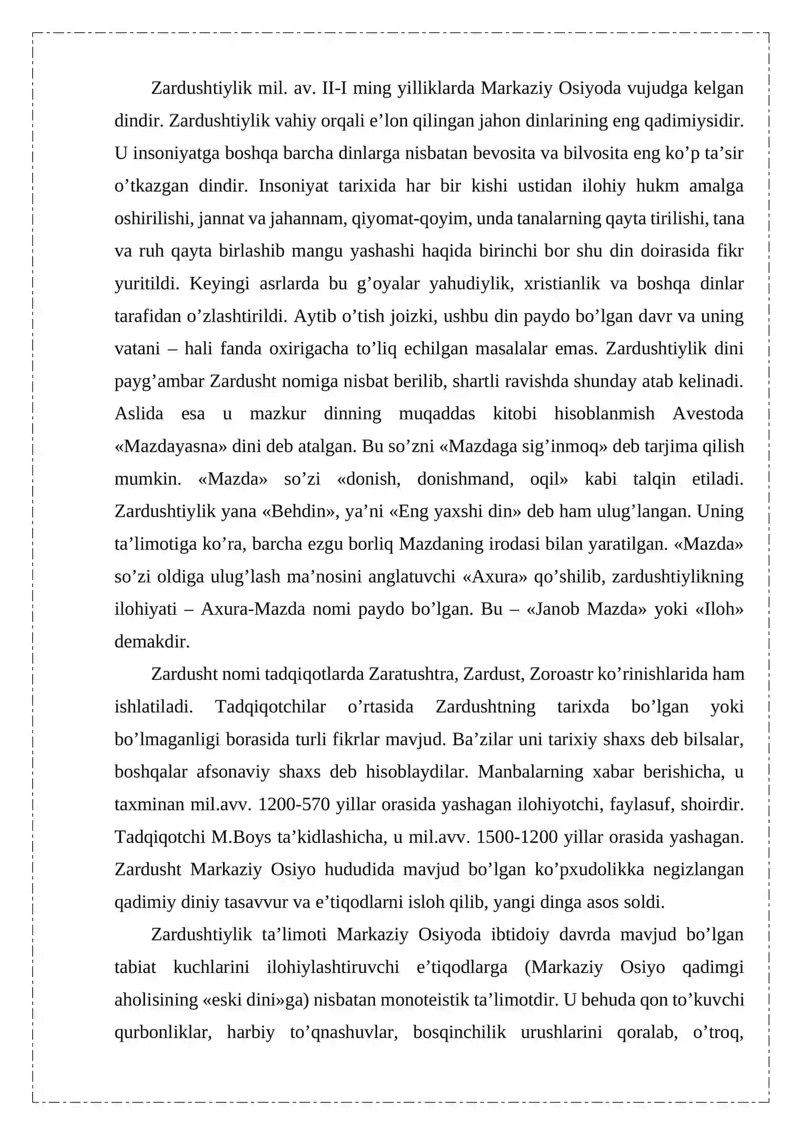 Zardushtiylik dini 2